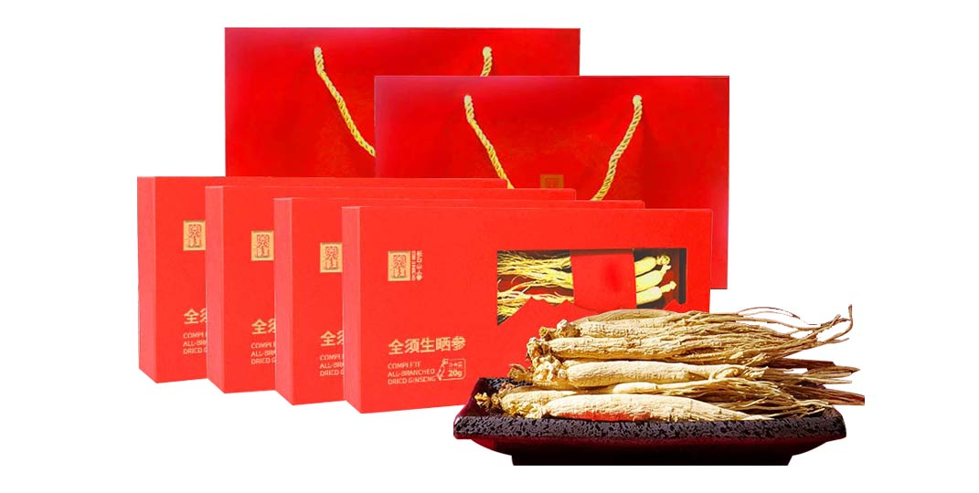 Sun-Dried Whole Ginseng, 20g Boxed - Changbai Mountain Ginseng