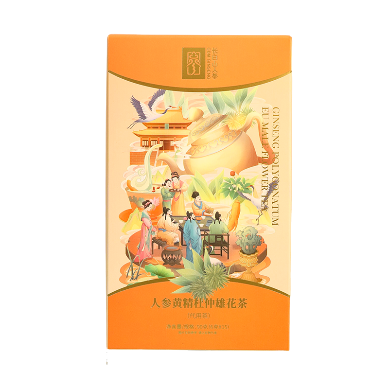 Ginseng, Polygonatum, and Eucommia Male Flower Tea
