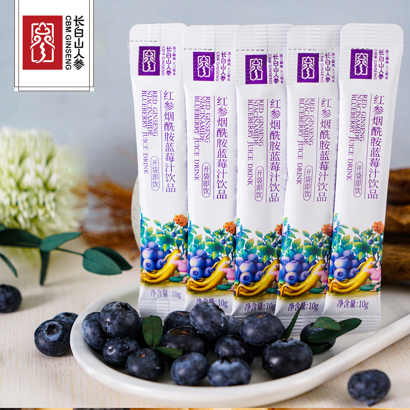 Red Ginseng Niacinamide Blueberry Juice Drink