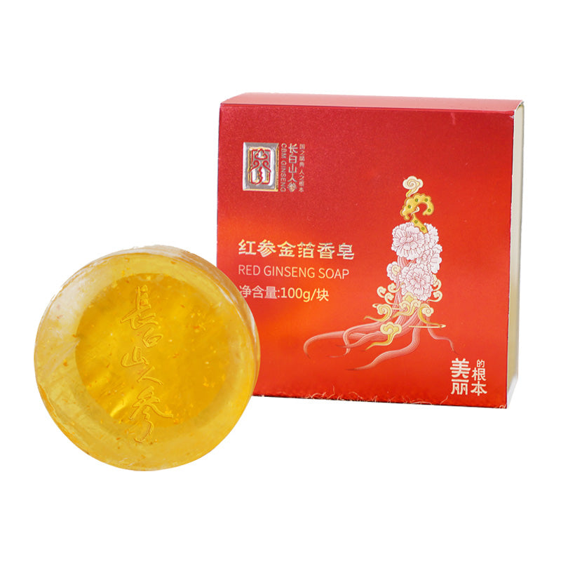 Red Ginseng Gold Foil Soap