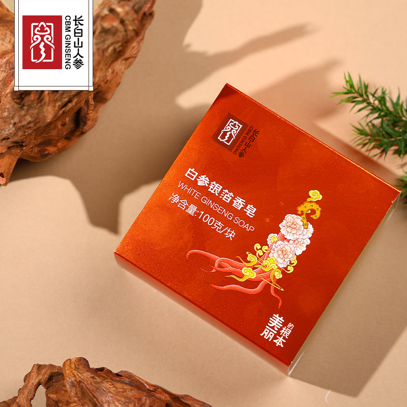 White Ginseng Silver Foil Soap
